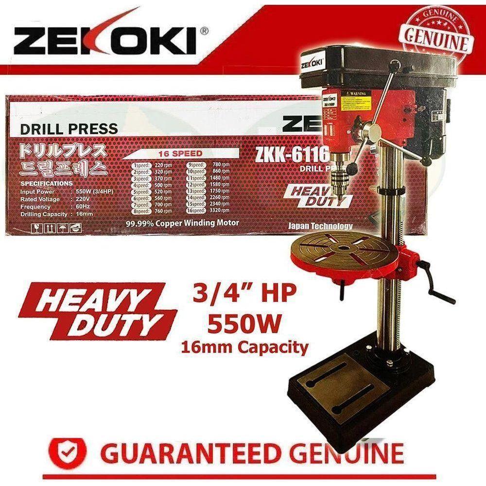 Zekoki ZKK-6116DP Drill Press 550W(3/4HP) - KHM Megatools Corp. Zekoki ZKK-6116DP Drill Press 550W(3/4HP) - KHM Megatools Corp.